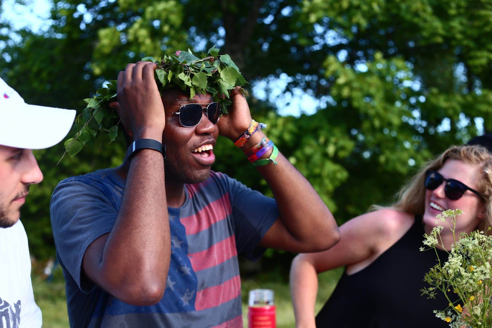 Swedish midsommar flower crown