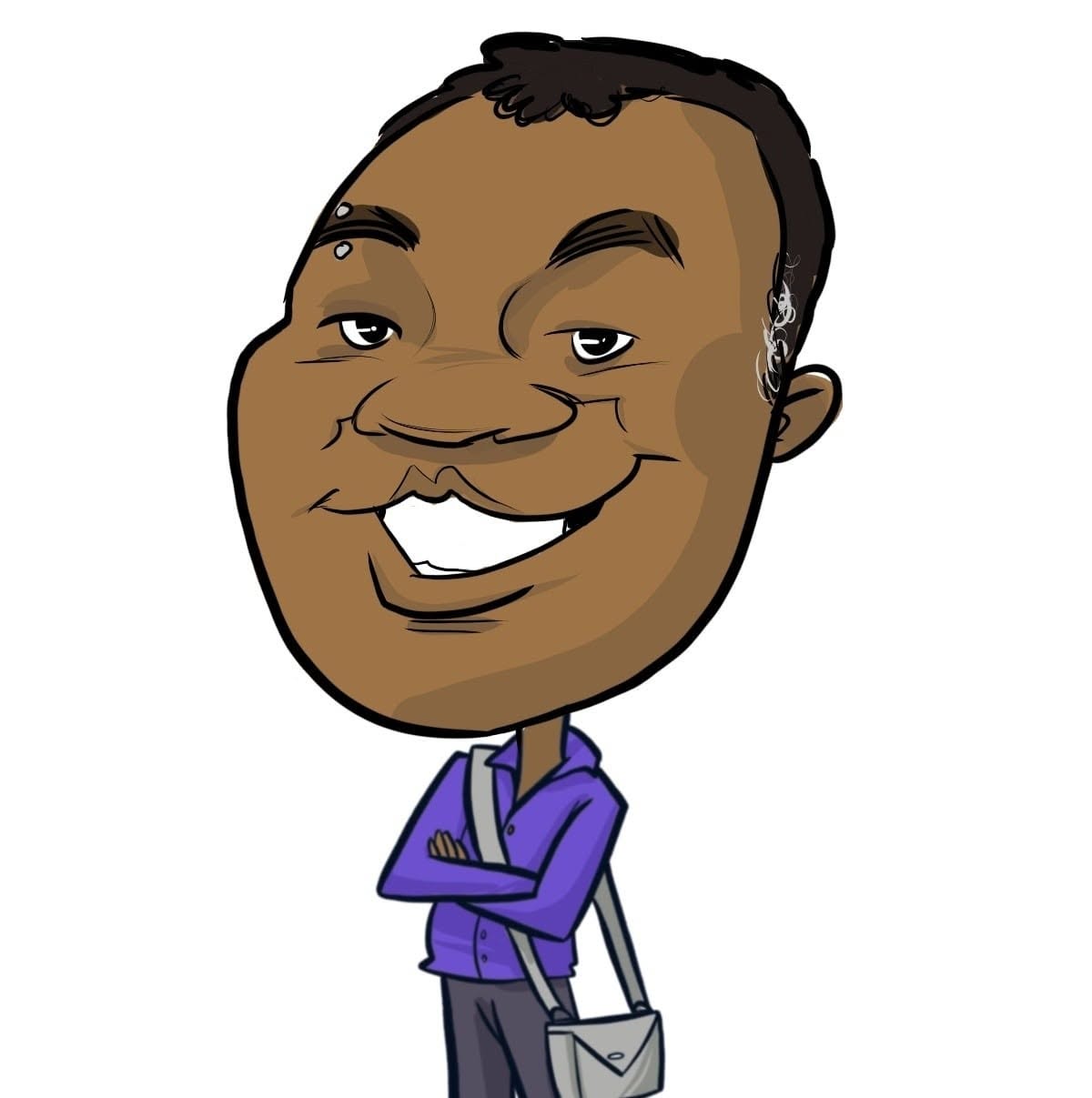 caricature illustration of Rodney