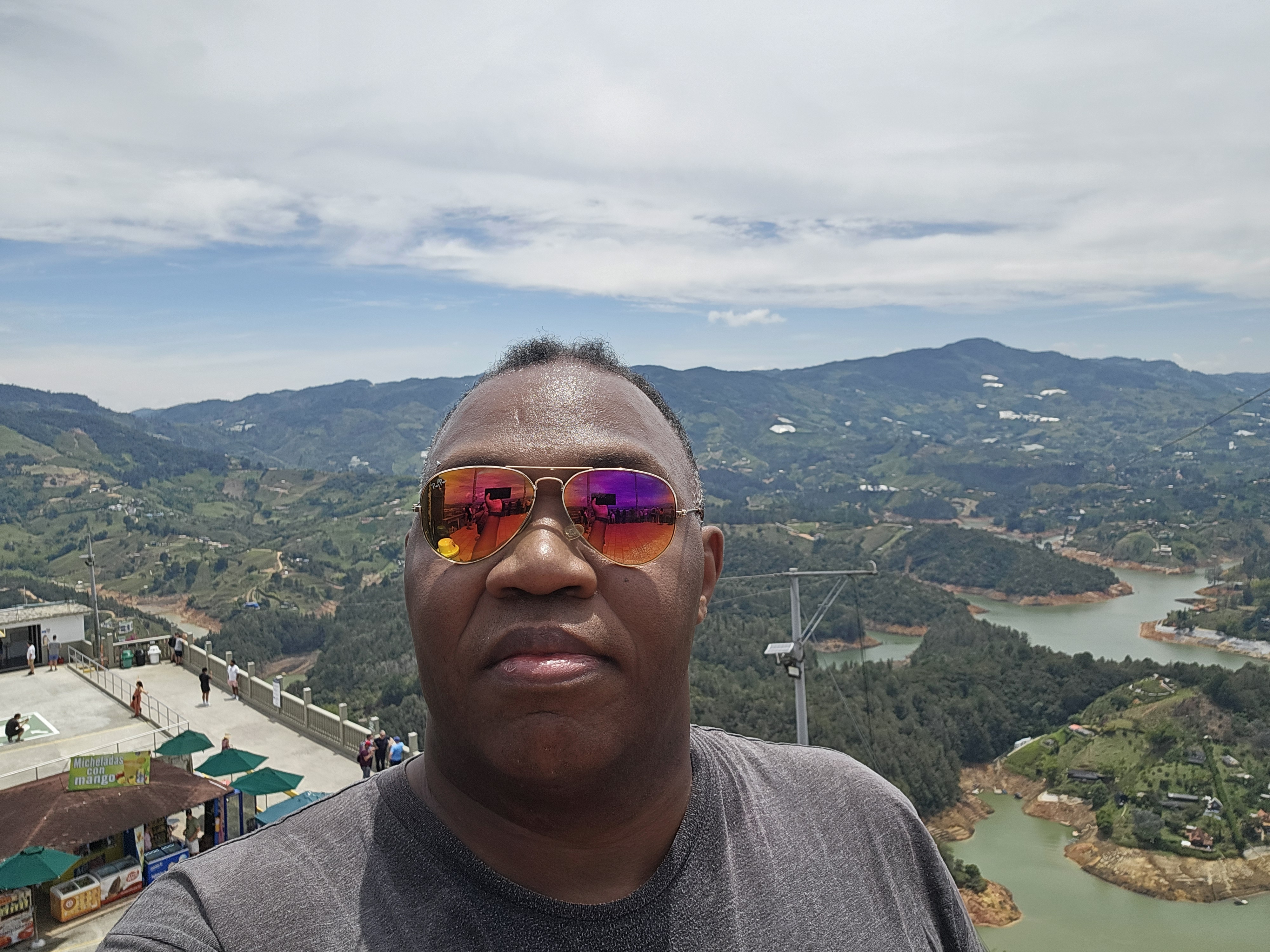 summit selfie, viewing platform