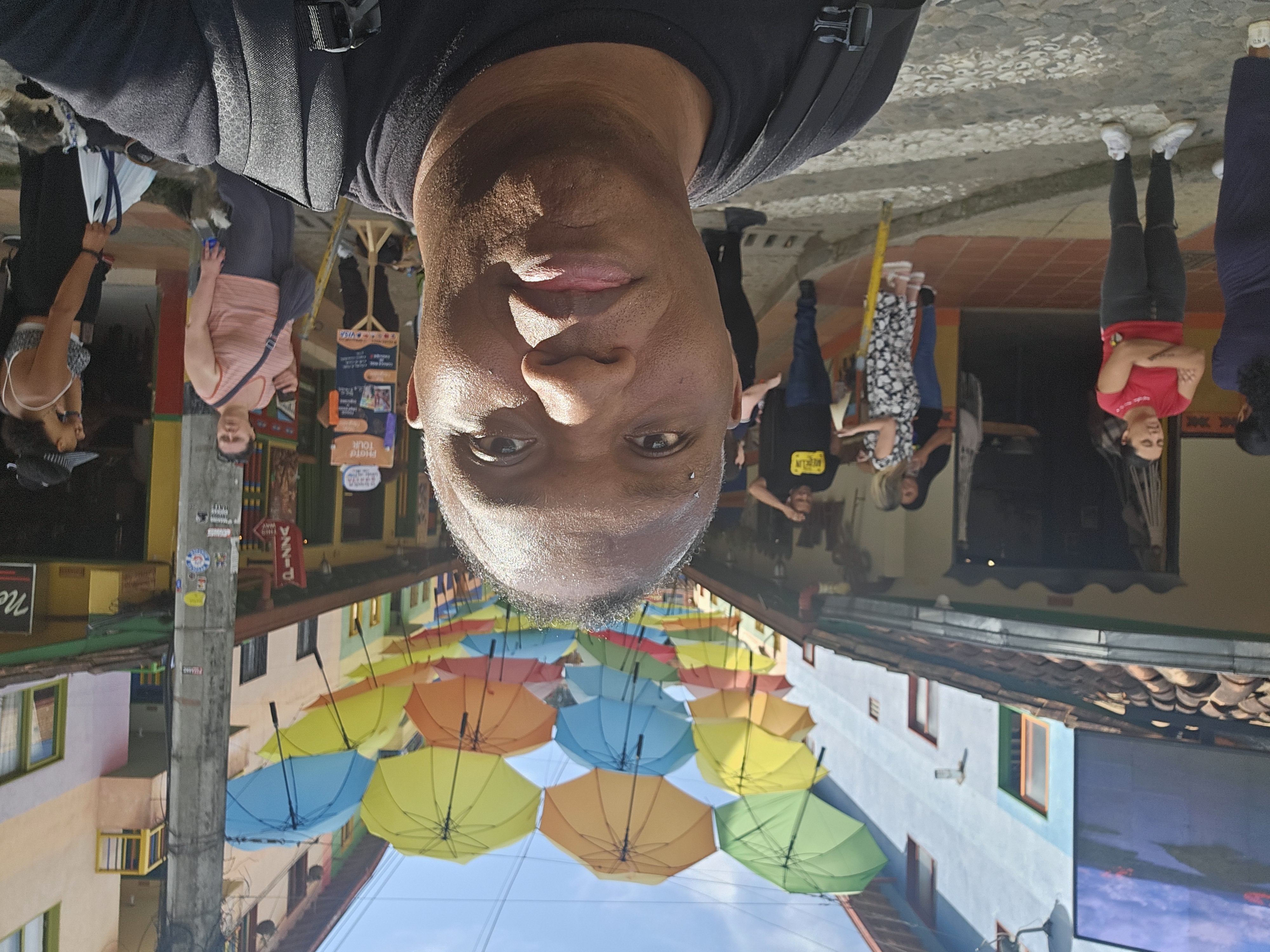 Guatapé umbrella street, Colombia