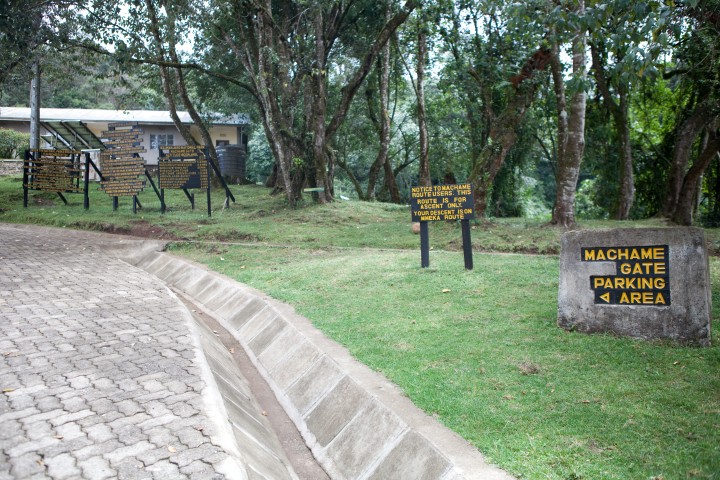 Machame Gate, Day 1 — the official start of the climb