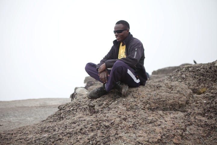 Barranco Wall scramble, Day 4 — near-vertical climb
