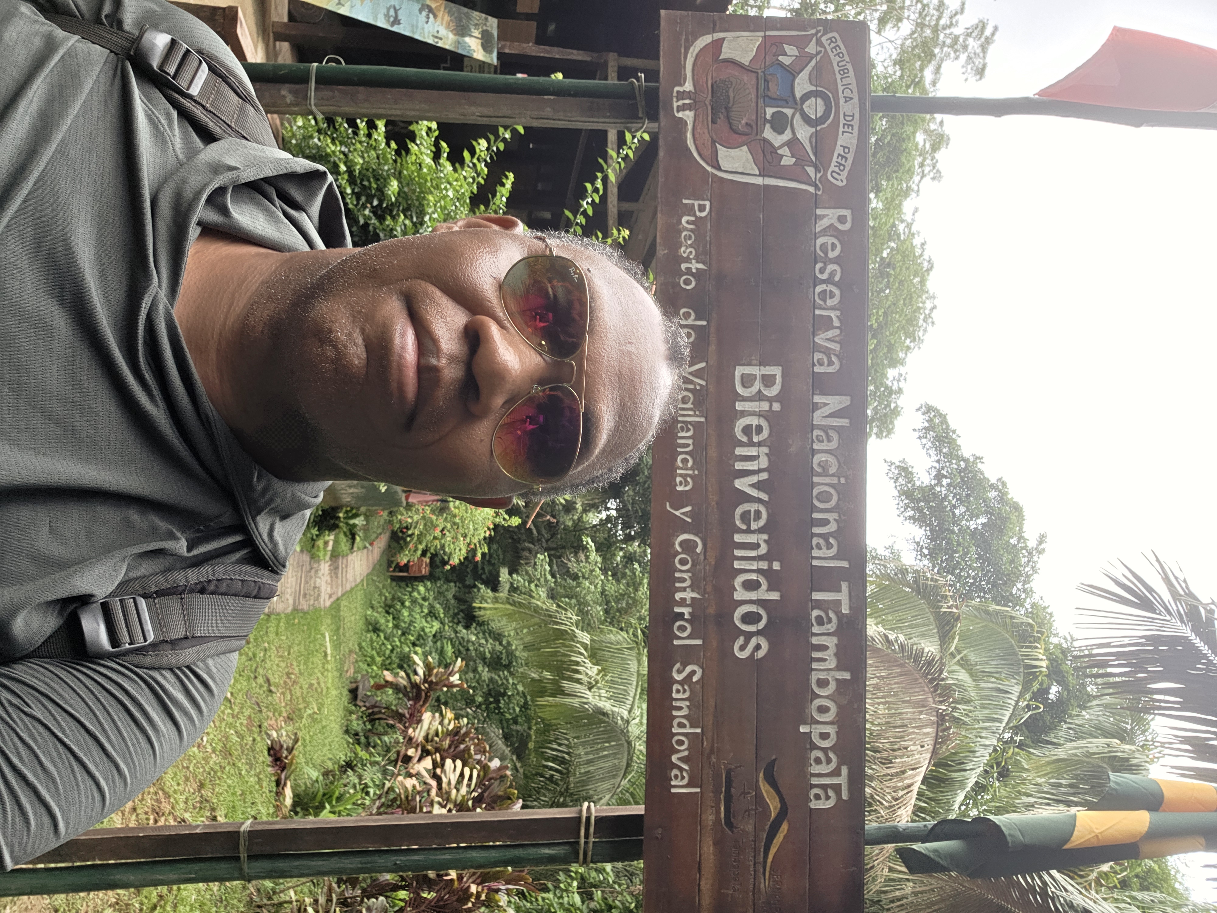 Tambopata reserve entrance sign