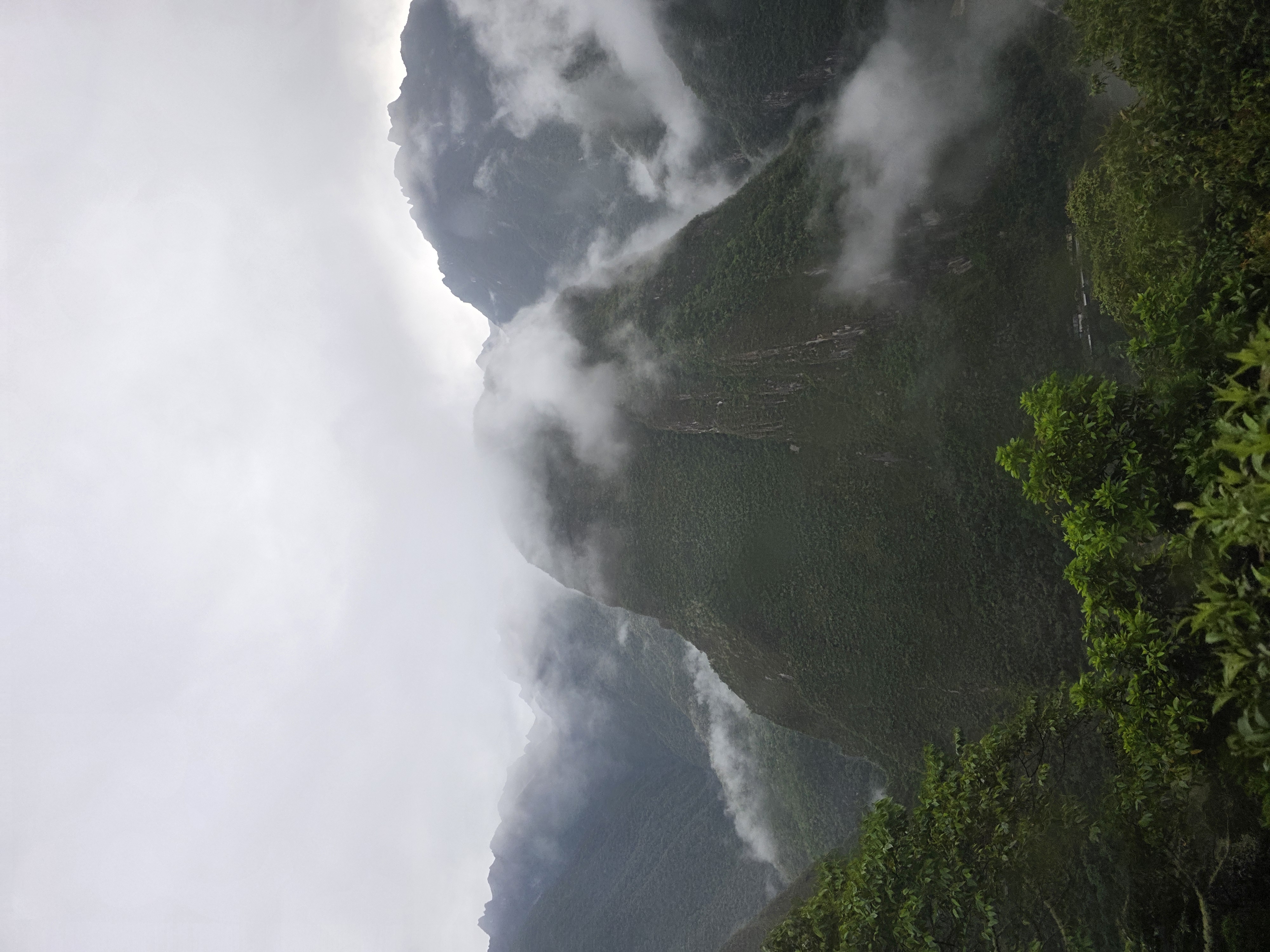 misty mountains, early morning